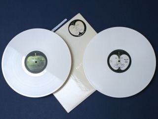 APPLE WHITE VINYL THE BEATLES WHITE ALBUM FRANCE 2 LP EX RARE 2