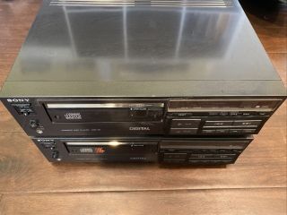 Very Rare Sony CDP - 101 First CD Player x 2 Set 2