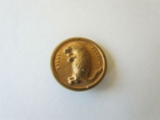 Rare Political Antique Brass Teddy Bear Button Badge - Billy Possum