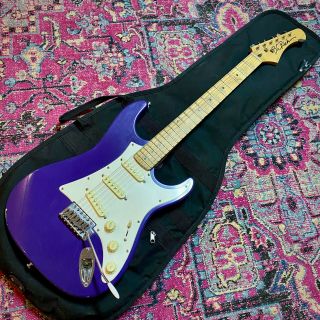 Grt Rare Vintage Purple Bc Rich Us Series St - Iii Strat - Style Electric Guitar Sss