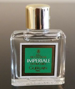 Vintage Extra Dry Imperiale By Guerlain Eau De Cologne Miniature 4 Ml