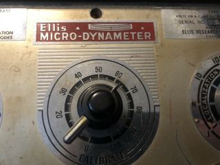 Rare Antique The Ellis Micro - Dynameter Quackery Device “S” Ellis Research Lab 4