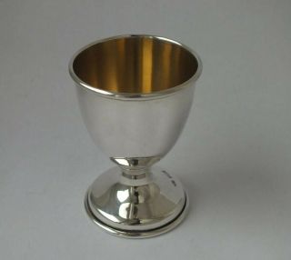 Smart Solid Sterling Silver Egg Cup 1965/ H 6 Cm/ 32 G