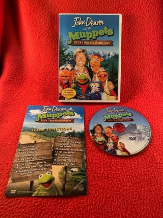 John Denver And The Muppets A Rocky Mountain Holiday Dvd Rare Oop Region 1 Usa