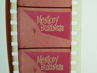 35mm Monkey Business - - Rare Cartoon Short Film From Lab Surplus.