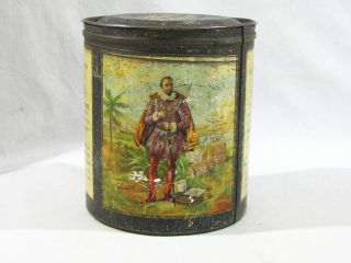Antique Sir Walter Raleigh Cigar Tin