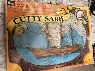 Revel Cutty Sark Wall Display Sailing Ship Complete 12” Rare