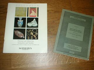 Two Sotheby Catalogues Indian Etc Asian Art (1974) Oriental & Tribal Art (1993)
