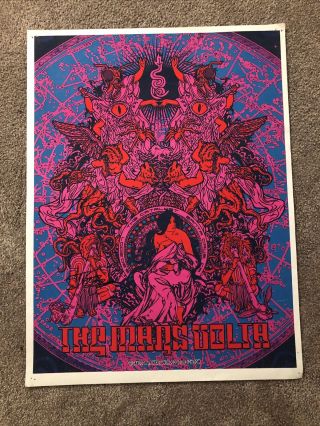 The Mars Volta Show Gig Concert Poster Santa Cruz 2007 Ikey Owens Autograph Rare