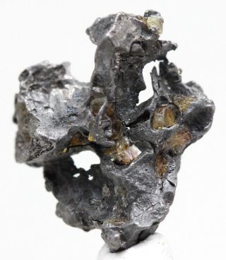 Rare Admire Iron Meteorite Pallasite Skeleton Olivine Specimen Meteor Kansas