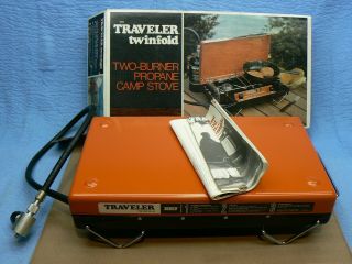 Vintage Zebco Traveler Twinfold Propane Camping Stove