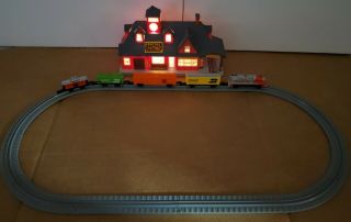 Vtg Rare Light Up Central 1989 Lewis Galoob Toys (micro Machines) Mini Train Set