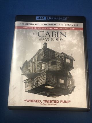 The Cabin In The Woods 4k Ultra Hd Blu - Ray Digital Features Rare