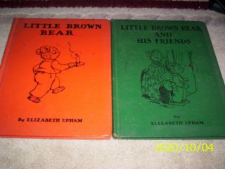 Rare Little Brown Bear & Little Brown Bear Goes To School,  Upham,  1949,  ’55