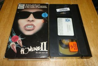 Howling Ii 2 (vhs,  1984) Christopher Lee Werewolf Horror Hbo Cannon Rare