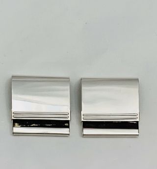 Rare Antique Pair Tiffany & Co.  Sterling Silver Matchbook Holder With Flip Tops 5
