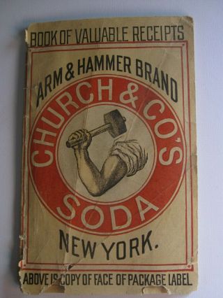 Antique 1892 Arm & Hammer Brand Church & Co 