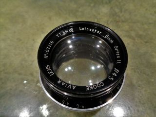 Vintage Rare Taylor & Hobson T.  T.  &h Aviar Cooke Leicester 6 " Series 2 F4.  5 Lens
