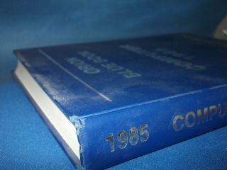 Orion Blue Book For Computers Vintage 1985 Collectible Rare Last One