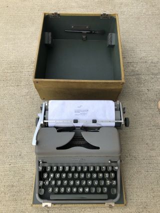 Rare Old Vintage Hermes 2000 Portable Typewriter With Case -