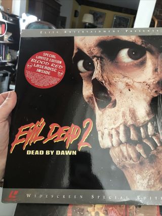 Evil Dead 2: Desd By Dawn (usa Ld) Red Laserdisc Guess It’s Rare,  With Labels