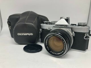 Rare【 Nr 】olympus M - 1 35mm Film Camera,  ｗ/ G Zuiko 50mm F/1.  4 From Japan