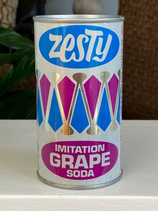 Very Rare Zesty Grape Soda Can - 1st Generation With No Zip Code -