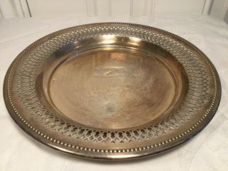 Silver Plate Tray Antique Vintage By Levesley Brothers