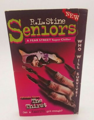 The Thirst R.  L.  Stine Seniors Episode 3 A Fear Street Chiller Htf Rare