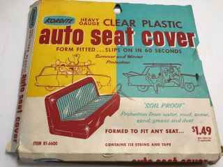 Ankodite Antique Car Bench Seat Cover Clear