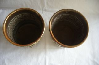 Vintage Small Brass Planters / Pot Holders. 3
