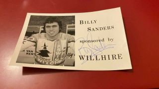 Billy Sanders - - Sponsored By Willhire - - 1970 