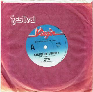 Xtc - Statue Of Liberty - Rare 7 " 45 Vinyl Record - 1978