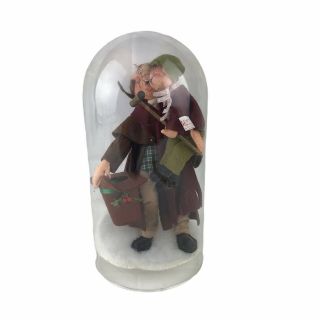 1982 Annalee Mobilitee Christmas Carol Doll Bob Cratchit Tiny Tim 5462 Dome