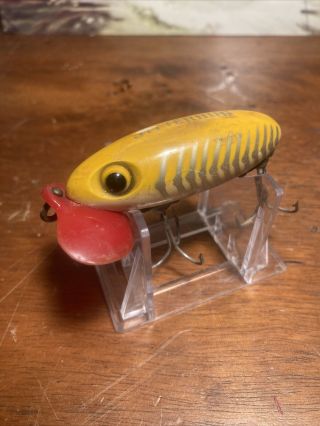 Vintage Fred Arbogast Jitter Bug Plastic Lip Wwii Era Old Fishing Lure