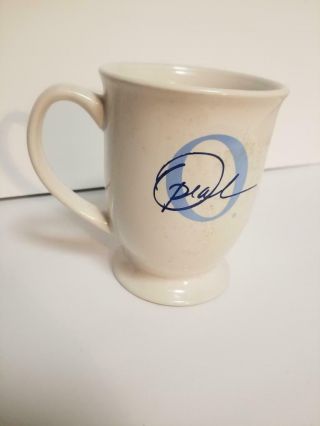 Oprah Winfrey Show Rare Promotional Coffee Tea Mug " O " Signature Fluted Footed