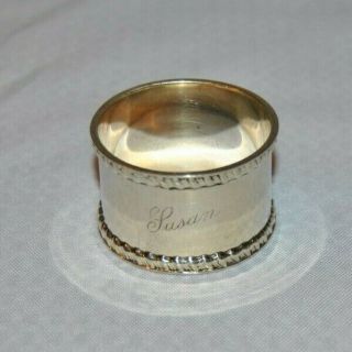 Rare Circa 1910 Goldsmiths & Silversmiths Co.  Ltd,  Sterling Silver,  Napkin Ring 2
