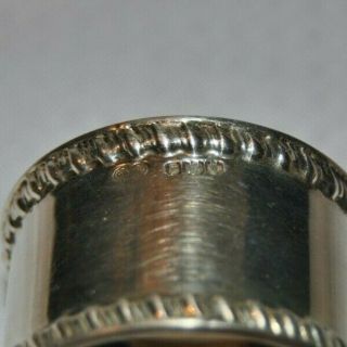 Rare Circa 1910 Goldsmiths & Silversmiths Co.  Ltd,  Sterling Silver,  Napkin Ring 3