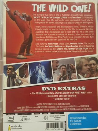 SHOUT THE STORY OF JOHNNY O ' KEEFE RARE DVD TERRY SERIO MUSICIAN TRUE STORY 2