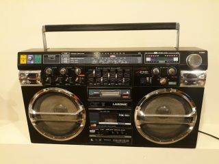 Rare Early Version Lasonic Trc - 931 Boombox Ghetto Blaster Cassette Stereo Read