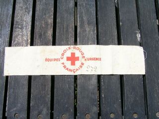 Ww2 French Red Cross Armband.  Very Rare.