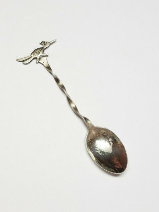 Vintage Bell Trading Post Sterling Silver Roadrunner Bird Spoon