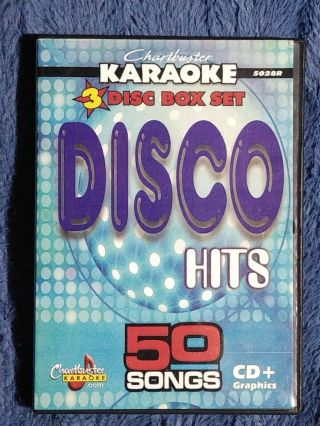 Chartbuster Karoake: Disco Hits (cdg,  2007,  3 - Disc Box Set) Rare 50 Songs Oop Htf