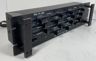 Rare Vintage Sae 1800 Solid State Stereo Parametric Equalizer Rack Mountable