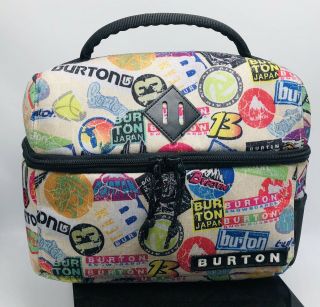 Burton Lunch Box Sack Sticker Print Discontinued Rare Snowboarding Bag