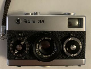 Vintage Rollei 35 Rare Film Camera 40mm F/3.  5 Lens Carl Zeiss 3286322 3