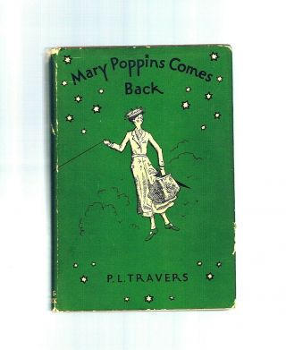 Mary Poppins Come Back P.  L.  Travers 1935 Hardcover W/a Dust Jacket Ex.  Cond
