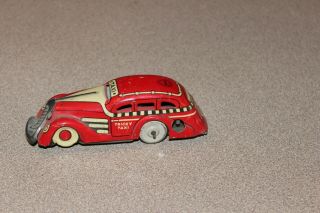Antique Marx Tricky Taxi Red 7108 Tin Litho Toy Car Parts Piece
