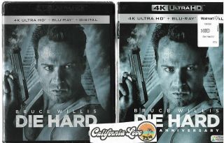 Die Hard 4k Ultra Hd,  Blu - Ray,  Slipcover Rare 30th Annivers ✔☆mint☆✔no Digital