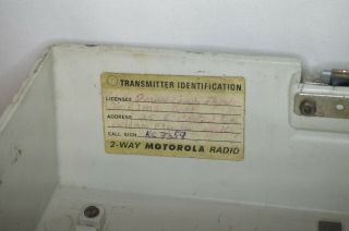 Vintage Motorola APCOR Emergency Ambulance Medical FM Radio RARE 4